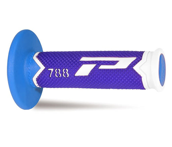 Manopole Mx 788-285 - Tripla Densità - Bianco/Blu/Azzurro Senza Foro