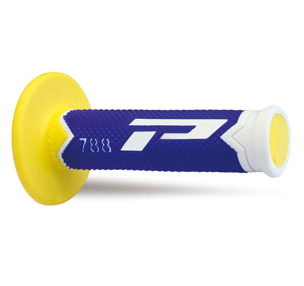 Manopole Mx 788-245 - Tripla Densità - Bianco/Blu/Giallo Senza Foro