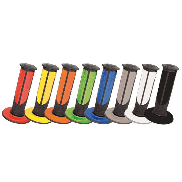 Manopole Mx 798-146 - Doppia Densità - Nero/Blu Senza Foro