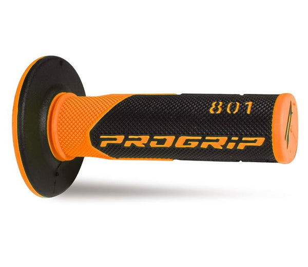 Manopole Mx 801-296 - Doppia Densità - Arancio Fluo/Nero Senza Foro