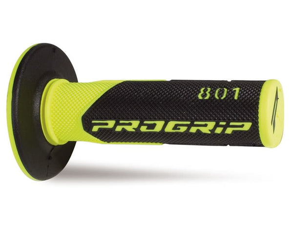 Manopole Mx 801-204 - Doppia Densità - Giallo Fluo/Nero Senza Foro
