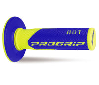 Manopole Mx 801-252 - Doppia Densità - Giallo Fluo/Blu Senza Foro