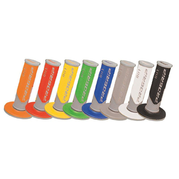 Manopole Mx 801-289 - Doppia Densità - Grigio/Giallo Senza Foro
