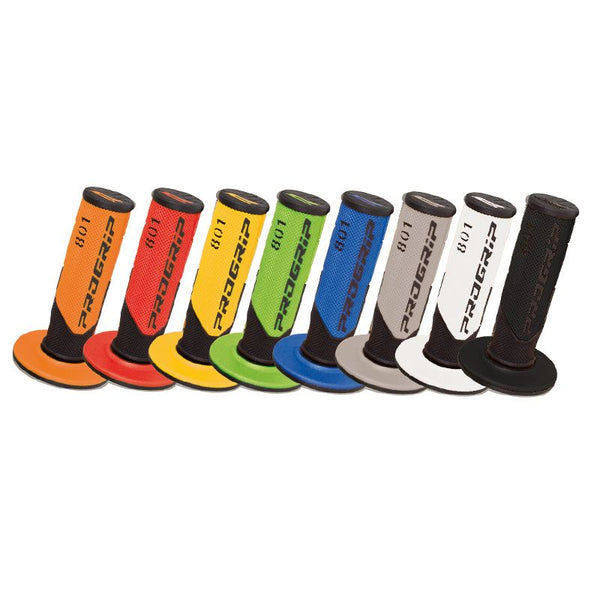 Manopole Mx 801-286 - Doppia Densità - Nero/Azzurro Senza Foro