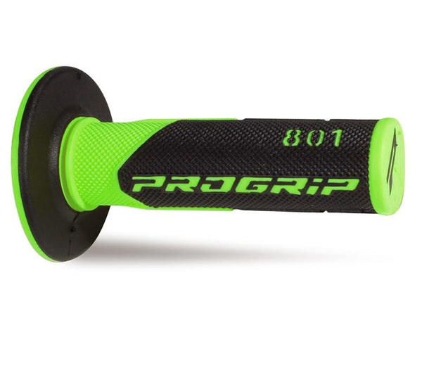 Manopole Mx 801-295 - Doppia Densità - Verde Fluo/Nero Senza Foro
