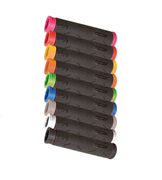 Manopole Atv 808-296 - Doppia Densità - Arancio Fluo/Nero Senza Foro