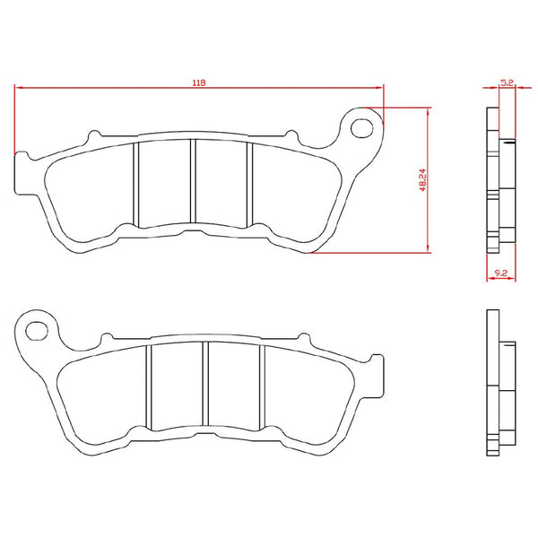 Pastiglie Freno Sinterizzate BRENTA 4225