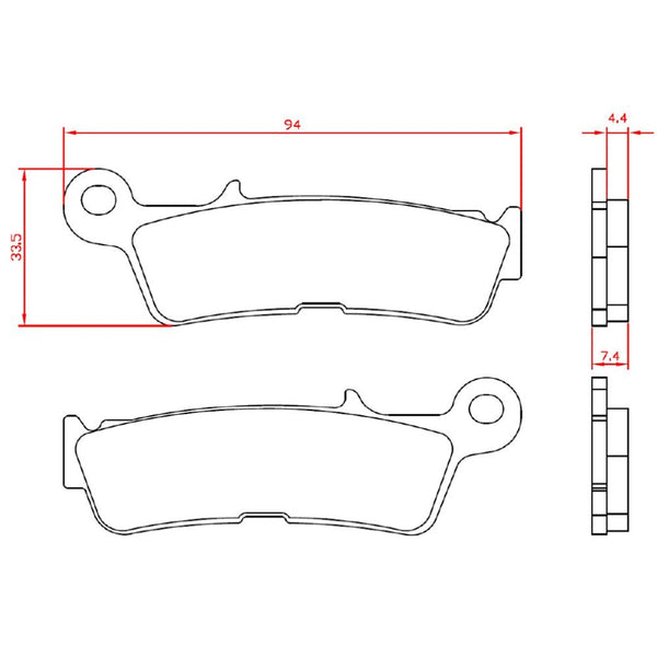 Pastiglie Freno Sinterizzate BRENTA 4227