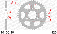 Corona AFAM 10100-45 in acc. passo 420