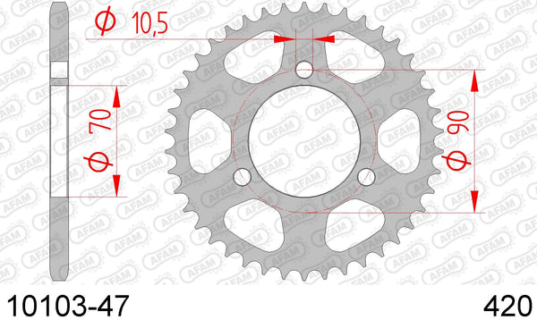 Corona AFAM 10103-47 in acc. passo 420