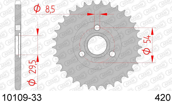 Corona AFAM 10109-33 in acc. passo 420