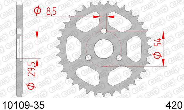 Corona AFAM 10109-35 in acc. passo 420