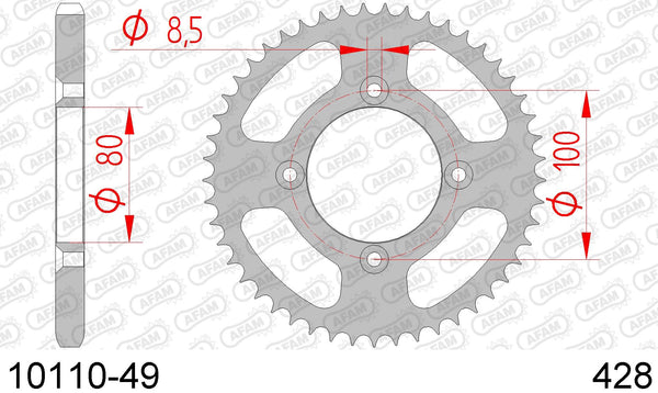 Corona AFAM 10110-49 in acc. passo 428