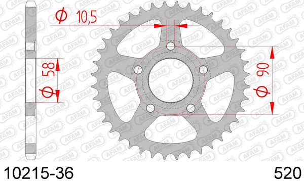 Corona AFAM 10215-36 in acc. passo 520