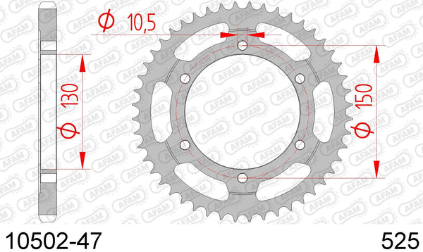 Corona AFAM 10502-47 in acc. passo 525