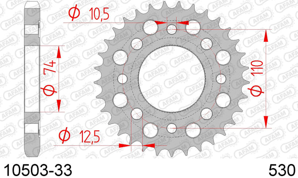 Corona AFAM 10503-33 in acc. passo 530