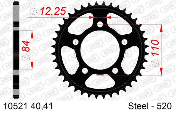 Corona AFAM 10521-40 in acc. passo 520