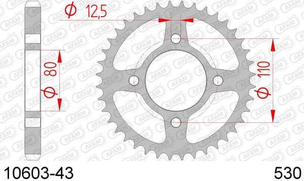 Corona AFAM 10603-43 in acc. passo 530