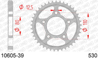 Corona AFAM 10605-39 in acc. passo 530