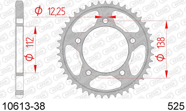 Corona AFAM 10613-38 in acc. passo 525