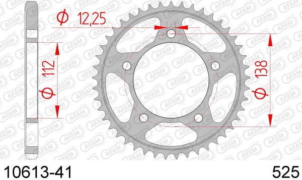 Corona AFAM 10613-41 in acc. passo 525