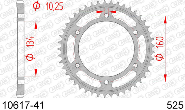 Corona AFAM 10617-41 in acc. passo 525