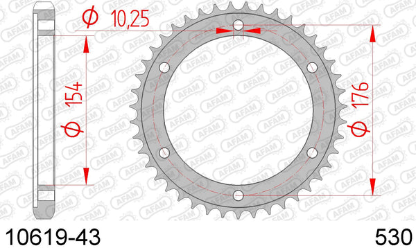 Corona AFAM 10619-43 in acc. passo 530