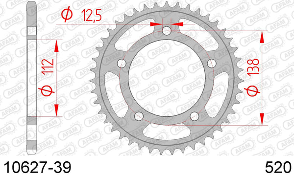 Corona AFAM 10627-39 in acc. passo 520