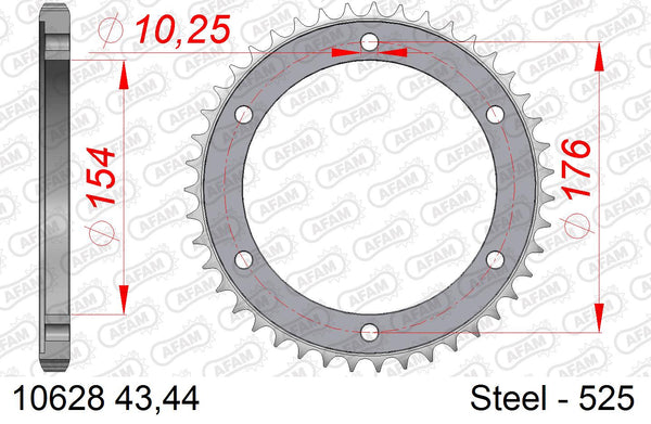 Corona AFAM 10628-44 in acc. passo 525