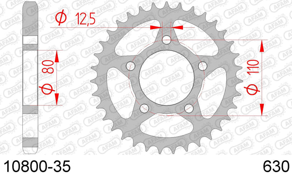 Corona AFAM 10800-35 in acc. passo 630