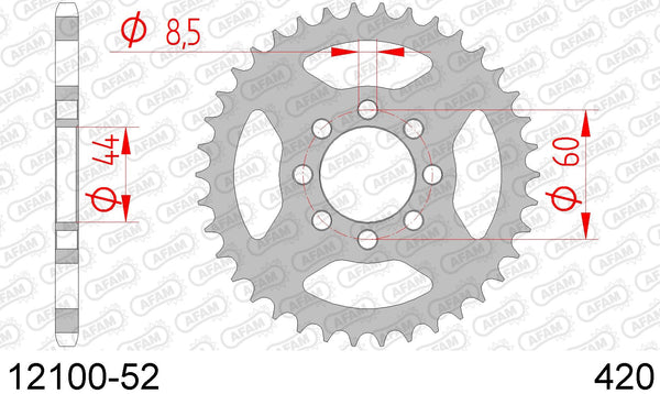 Corona AFAM 12100-52 in acc. passo 420