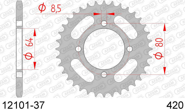 Corona AFAM 12101-37 in acc. passo 420