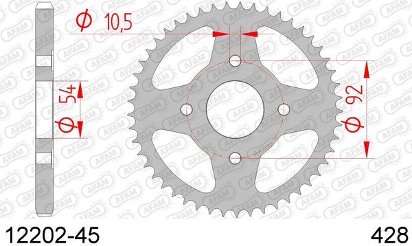 Corona AFAM 12202-45 in acc. passo 428