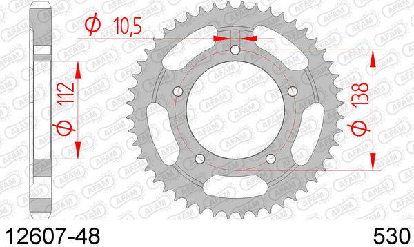 Corona AFAM 12607-48 in acc. passo 530