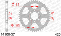 Corona AFAM 14100-37 in acc. passo 420