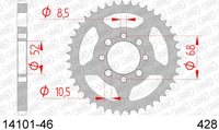 Corona AFAM 14101-46 in acc. passo 428