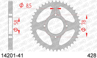 Corona AFAM 14201-41 in acc. passo 428