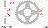 Corona AFAM 14201-48 in acc. passo 428