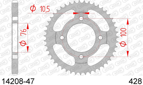 Corona AFAM 14208-47 in acc. passo 428