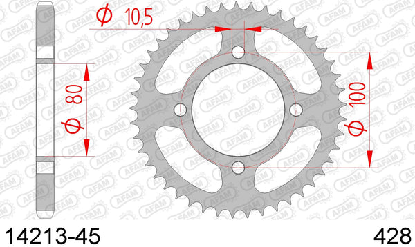 Corona AFAM 14213-45 in acc. passo 428