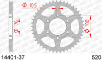 Corona AFAM 14401-37 in acc. passo 520