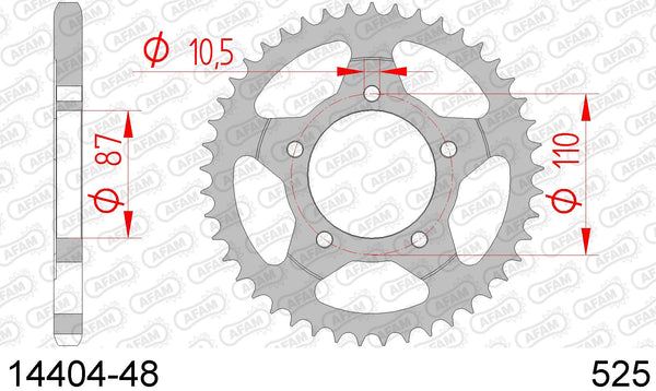 Corona AFAM 14404-48 in acc. passo 525