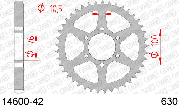 Corona AFAM 14600-42 in acc. passo 630