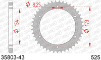 Corona AFAM 35803-43 in acc. passo 525