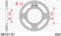 Corona AFAM 38101-51 in acc. passo 420