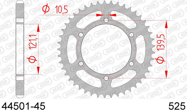 Corona AFAM 44501-45 in acc. passo 525