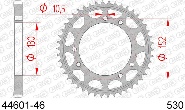 Corona AFAM 44601-46 in acc. passo 530