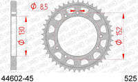 Corona AFAM 44602-45 in acc. passo 525