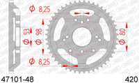 Corona AFAM 47101-48 in acc. passo 420