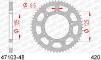 Corona AFAM 47103-48 in acc. passo 420